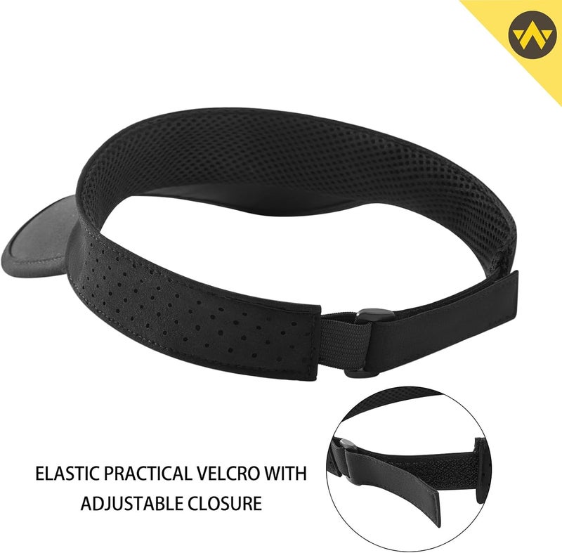 Wander Sports Sun Visor Hats Adjustable Running Golf Tennis Mesh Folding Cap for Women Men - Image 4